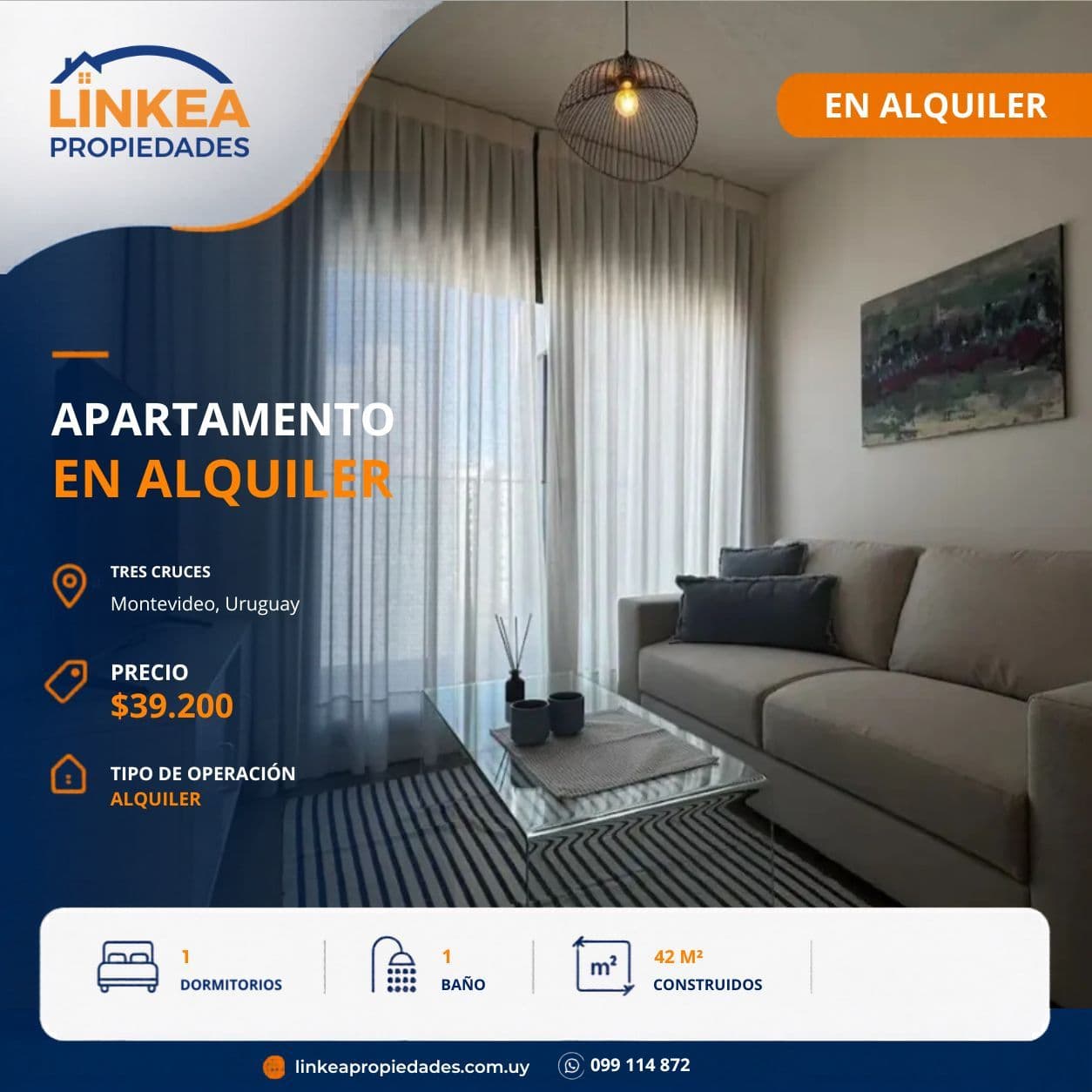 Apartamento en Tres Cruces