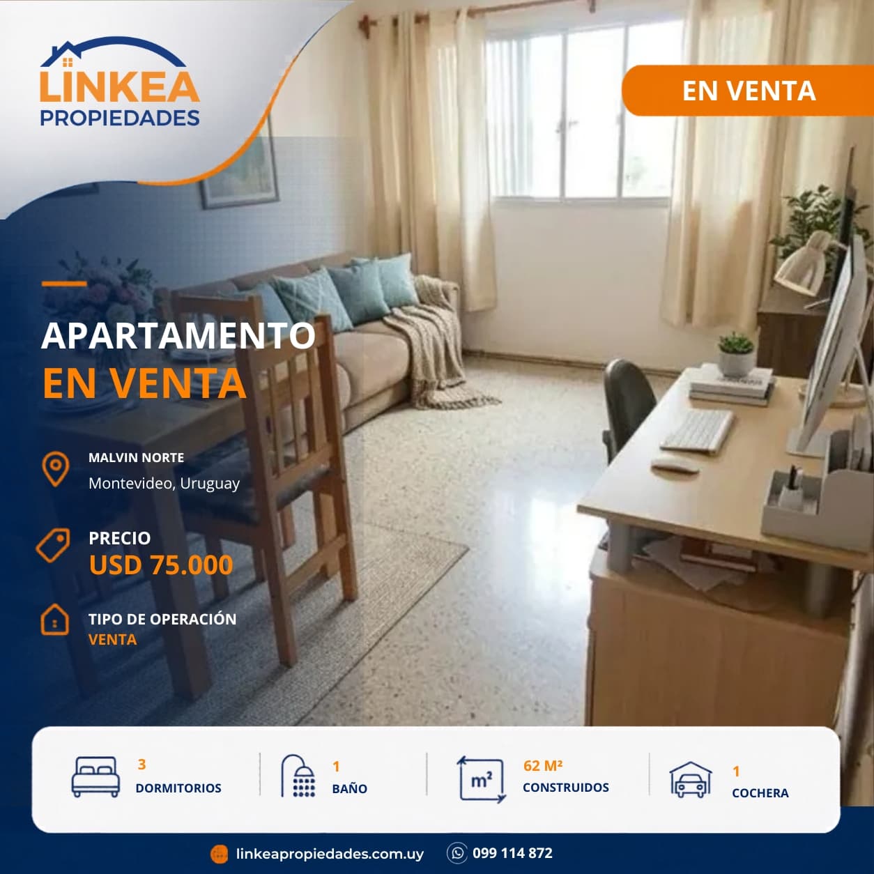 Oportunidad de Inversion, Apartamento en Malvin Norte