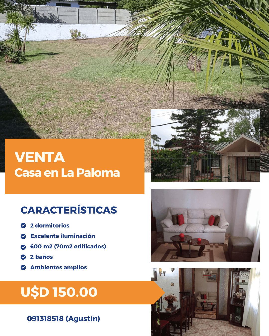 Casa en venta en La Paloma